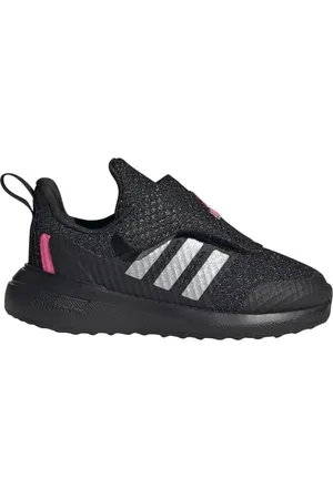 adidas Fortarun 2.0 Shoes Kids, Scarpe da Corsa Unisex-Bimbi 0-24, Core Black/Silver Met/Lucid Pink, 23.5 EU