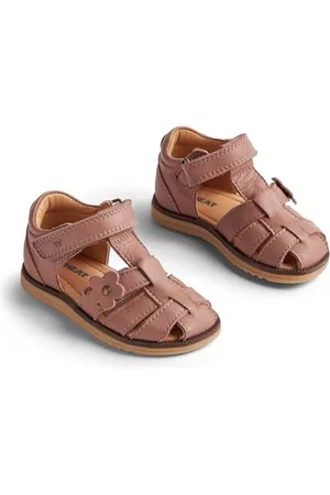 WHEAT Sandalo Chiuso Sky Flower-Unisex-Vera Pelle, Scarpe per Chi Inizia a Camminare Bambini, , 24 EU