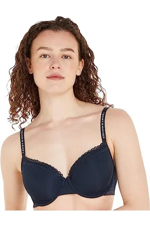 Tommy Hilfiger Donna Reggiseno a Mezza Coppa con Dettagli in Pizzo, (Desert Sky), 3C