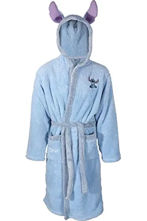 Disney Lilo & Stich - Accappatoio da donna in pile super morbido con cuciture, , L-XL