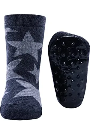 Ewers Stoppersocks stelle, calzini antiscivolo con suola in gomma per bambini e bambine, con, MADE IN GERMANY, 1 paio di calzini antiscivolo per bambini, taglia 25-26