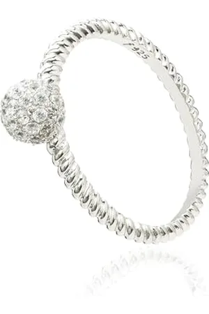 MONTEVERDI MONJ-RG0087 - Anello da donna in sterling 925 rodiato, misura 54, sterling, Nessuna pietra preziosa