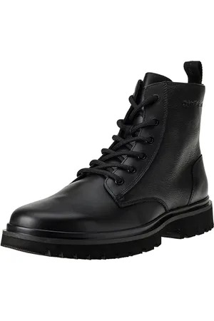 Calvin Klein Jeans Eva Boot Mid Laceup Lth in FAD YM0YM00861, Stivaletto Medio Uomo, Nero (Triple Black), 45.5 EU