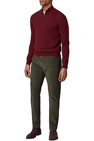 Hackett Hackett Pigmento Cord 5pkt Pantaloni, (Kaki), W30 / L32 Uomo