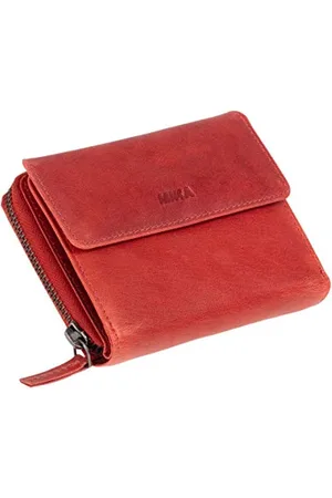 Mika 42171 - Portamonete da donna in formato verticale, 9 scomparti per carte di credito, 5 scomparti per banconote e 2 scomparti per monete, colore: , circa 13 x 10 x 2,5 cm