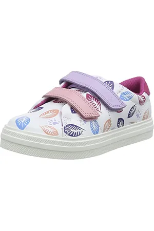 Clarks Nova Early T, Scarpe da Ginnastica, Bianco (White Combi), 20.5 EU