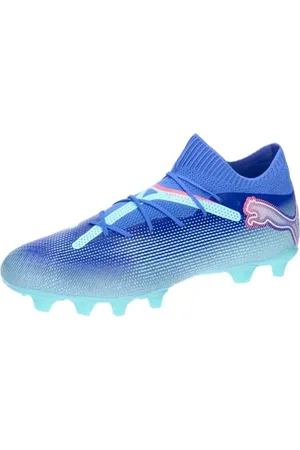 PUMA Future 7 PRO FG/AG, Soccer Shoe Unisex-Adulto, Bluemazing White-Electric Peppermint, 44.5 EU