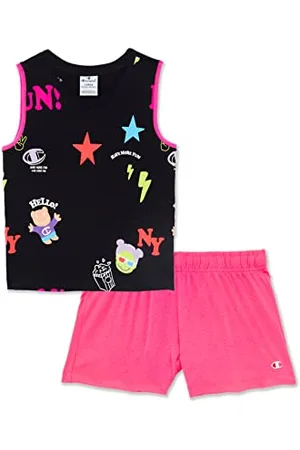 Champion Legacy Fun Club-all-Over-Tank Top & Shorts Completo, , 15-16 Anni Bambine e Ragazze