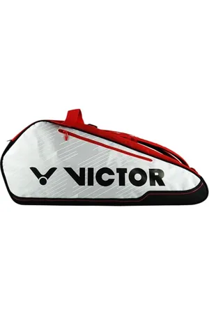 VICTOR Doublethermobag 9114 D - Borsa per racchette da tennis, unisex, taglia unica, colore: Rosso/Bianco, , Taglia unica, Borsa per racchette multi-termica