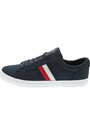 Tommy Hilfiger Sneakers Vulcanizzate Uomo Iconic Stripes Scarpe, Blu (Desert Sky), 40