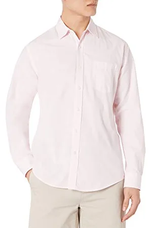 Amazon Camicia Casual in Popeline a Maniche Lunghe vestibilità Regular Uomo, , XXL