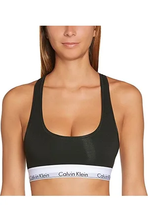 Calvin Klein Reggiseno a Bralette Donna Unlined Sportivo, (Black), XS