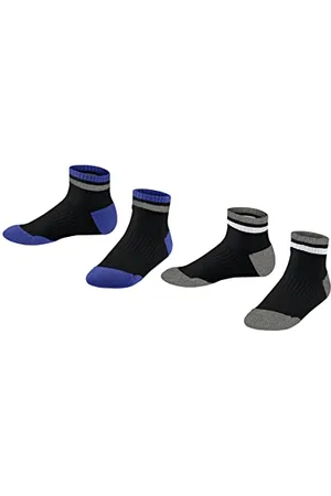 ESPRIT Active Tennis 2-Pack K SN cotone filo funzionale sottili traspiranti confezione di 2 paia, Calzini corti Unisex - Bambini, (Sortiment 0050), 35-38