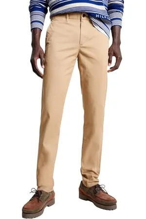 Tommy Hilfiger Uomo Pantaloni Bleecker Chino 1985 Pima Cotton Chino, Verde (Classic Khaki), 28W/34L