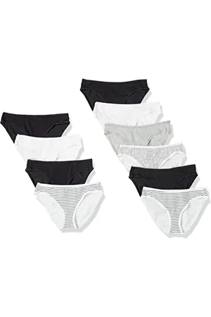 Amazon Slip Bikini in Cotone (Disponibile in Taglie Forti) Donna, Pacco da 10, , 44