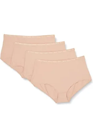 Playtex Slip Midi in Cotone Biologico Confortevole Donna x4, , 5XL