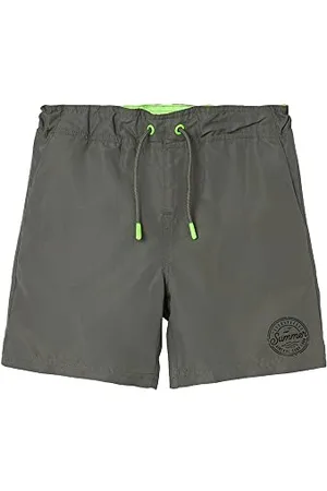 NAME IT Nkmzads Swim Shorts Noos, Costume da Bagno Bambini e ragazzi, (Castor Gray), 146
