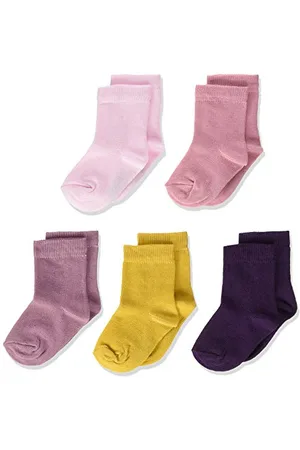 Minymo 5er Pack Socken in Verschieden Farben Calze, (Shadow Purple 664), 19-22 (Taglia Unica: 19) Bimba