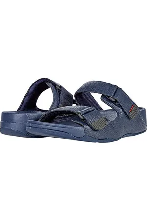 FitFlop Gogh Moc - Leather, Sandali a ciabatta Uomo, Blue (Midnight Navy 399), 44 EU