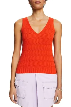 ESPRIT 024ee1i313 Maglione, 880 Bright Orange, M Donna