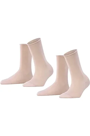 Falke Happy Double Pack W So cotone tinta unita confezione di 2 paia, Calzini Donna, , 35-38