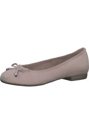 Marco Tozzi Ballerine Donna con Fiocco Vegane, Beige (Powder 1), 38 EU