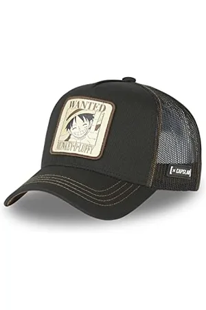 Capslab [ X ] Berretto Uomo e Donna One Piece, Berretto Trucker Luffy, Originale Anime, Nero, Marrone, Beige, Taglia TU, Nero, Taglia Unica