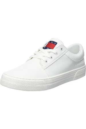 Tommy Hilfiger Sneakers Vulcanizzate Donna Lace Up Scarpe, Bianco (Ecru), 37 EU