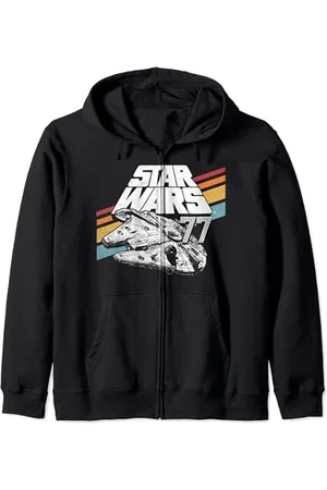STAR WARS Millennium Falcon Retro Rainbow Stripe Felpa con Cappuccio