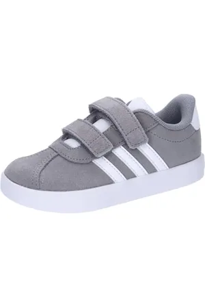 adidas VL Court 3.0 Shoes Infants, Scarpe Unisex-Bambini, Grey Three/Cloud White/Grey Two, 22 EU