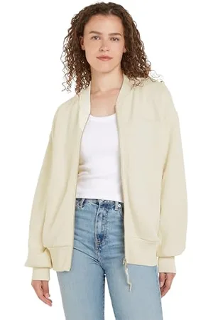Tommy Hilfiger Muted GMD HWK Zipup Jacket WW0WW41227 Cardigan Pesanti, (Calico), XS-S Donna