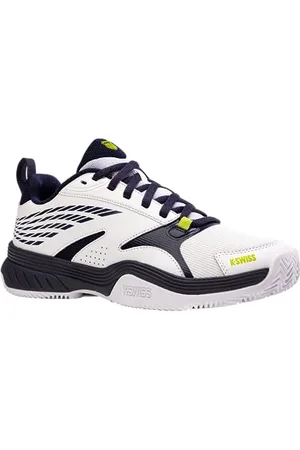 K-Swiss Performance Speedex HB, Scarpe da Tennis Uomo, White/Peacoat/Lime Green, 47 EU