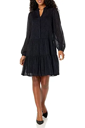 Tommy Hilfiger A2hg1965-6s2-16 Vestito, Sky Captain/Nero, 52 Donna