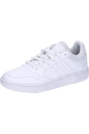 adidas Hoops Shoes, Sneakers Unisex-Adulto, Bianco (Ftwr White/Ftwr White/Ftwr White), 33.5 EU