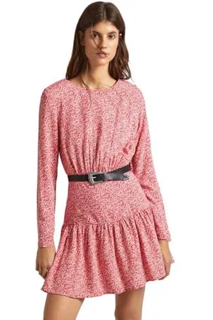Pepe Jeans Britney, Vestito Donna, (Crispy Red),M