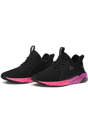 Kappa Logo Sanpuerto El Kid, Scarpe sportive Unisex - Bambini e ragazzi, Nero (Black Grey Silver Fuxia), 34 EU