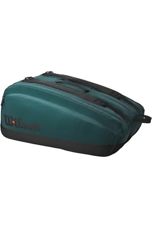 Wilson Blade V9 Super Tour - Borse per racchette da tennis, colore: Verde/Nero, , Holds up to 15 Rackets, Borsa per racchette