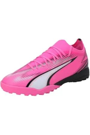 PUMA Ultra Match TT, Soccer Shoe Uomo, Poison Pink White Black, 46.5 EU