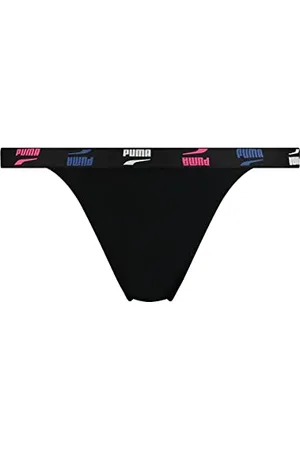 PUMA Tanga brief Slip bikini, (Black Combo), XS Donna