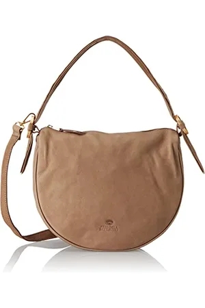 Fred de la Bretoniere Frb0405, FRB0405-Borsa a Tracolla, Colore: Grigio Chiaro Donna, , Einheitsgröße