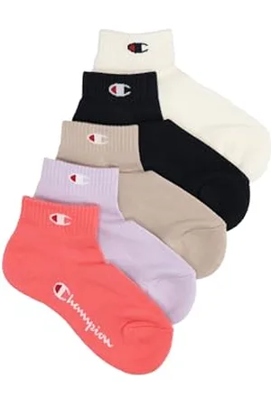 Champion Socks Seasonal Junior (U30078) -C-Logo 5PP Quarter Calze, , 27-30 (Pacco da 5) Unisex-Bambini e Ragazzi