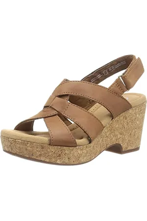 Clarks Giselle Beach, Sandali con zeppa Donna, , 37 EU