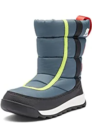 sorel Whitney 2 Puffy Mid WP, Stivali da Neve Impermeabili, Unisex - Bambini e ragazzi, Uniform Blue/Cherrybomb Bambino, 25 EU