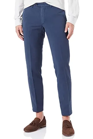 Hackett Hackett Cotone Tencel Chino Pantaloni, Giacca Blu Navy, 31W x 34L Uomo