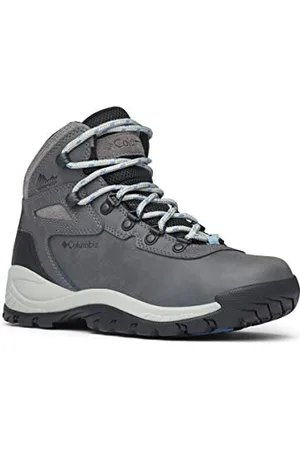 Columbia Newton Ridge Plus, Scarponi da trekking alta Donna, Quarry/Cool Wave 2023 , 37 EU