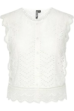 Pieces® Pckarisma SL Top Blusenshirt, , L Donna