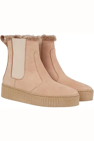 Tommy Hilfiger Essential Chelsea WARMBOOTIE FW0FW07661, Stivale Basso Donna, Beige (Merino), 39 EU