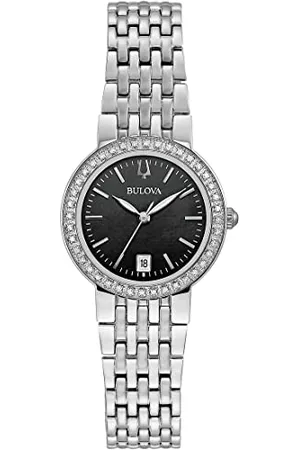 BULOVA Orologio Analogico al Quarzo Donne con Cinturino in Acciaio Inossidabile 96R241