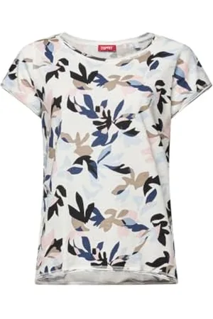 ESPRIT 994ee1k326 T-Shirt, 113/Off White 4, XS Donna