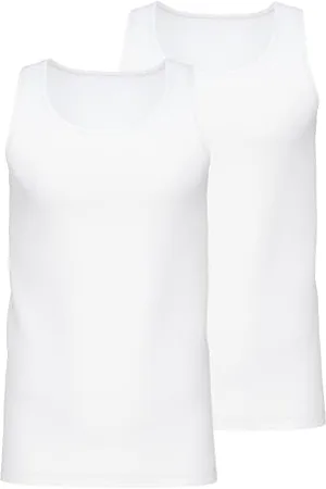 Calida Natural Benefit Canottiera Sportiva, (Weiss 001), Medium Uomo